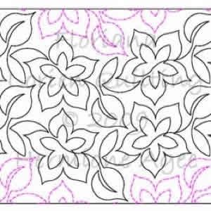 Digital Quilting Design Floriana by Lorien Quilting.