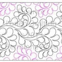 Digital Quilting Design Flounce by Lorien Quilting.