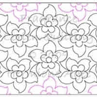 Digital Quilting Design Fragrance by Lorien Quilting.