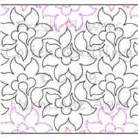 Digital Quilting Design Fresh Flowers by Lorien Quilting.