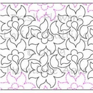 Digital Quilting Design Fresh Flowers by Lorien Quilting.