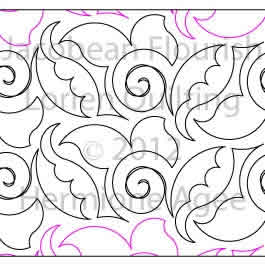 Digital Quilting Design Jacobean Flourish by Lorien Quilting.