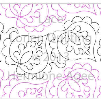 Digital Quilting Design Lace by Lorien Quilting.