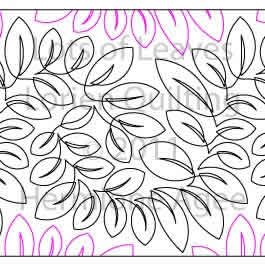 Digital Quilting Design Lots of Leaves by Lorien Quilting.