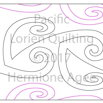 Digital Quilting Design Pacific by Lorien Quilting.