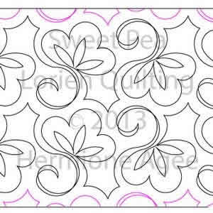 Digital Quilting Design Sweet-Pea by Lorien Quilting.