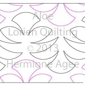 Digital Quilting Design Aloe by Lorien Quilting.