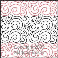 Digital Quilting Design Marjorie's Swirl Background by Marjorie Busby.