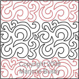 Digital Quilting Design Marjorie's Swirl Background by Marjorie Busby.