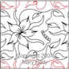 Digital Quilting Design Ribbon Dogwood by Mary Eddy.