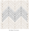 Digital Quilting Design Chevron Pearl by Mike Fountain