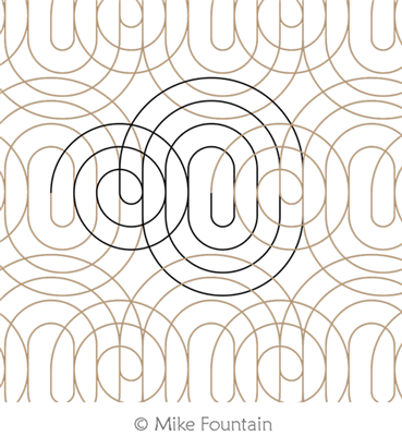 Digital Quilting Design Swirl Out Jr by Mike Fountain