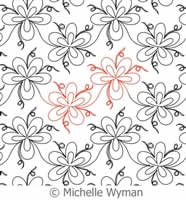 Digital Quilting Design Flowerful by Michelle Wyman.