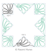 Digital Quilting Design I Dream of Feathers P2P Set by Naomi Hynes.