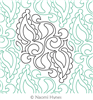 Digital Quilting Design Paisley Passion Pantograph by Naomi Hynes.