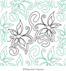 Digital Quilting Design Papilio Pantograph by Naomi Hynes.