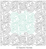 Digital Quilting Design Wind Dancer Pantograph by Naomi Hynes.