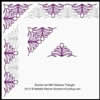 Digital Quilting Design Border Set Galutea Triangles by Natalia Majors.