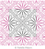 Digital Quilting Design Daisy Lace Double E2E by Natalia Majors.