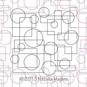 Digital Quilting Design Geometry 2 by Natalia Majors.