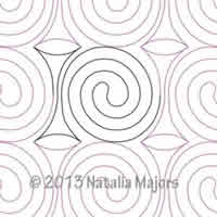 Digital Quilting Design Licorice Twist by Natalia Majors.