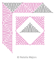 Digital Quilting Design P2P Triangle Meander Big by Natalia Majors.