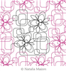 Digital Quilting Design Spring Flowers by Natalia Majors.