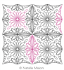 Digital Quilting Design Urban Star DWR Set by Natalia Majors.