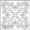 Digital Quilting Design Chantilly Lace Block 3 by Norma Sharp.