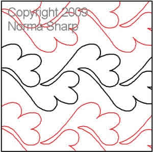 Digital Quilting Design Cotton Candy by Norma Sharp.