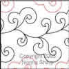 Digital Quilting Design Fantasy Pantograph by Norma Sharp.