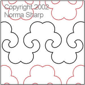 Digital Quilting Design Norma's Fleur de Lis by Norma Sharp.