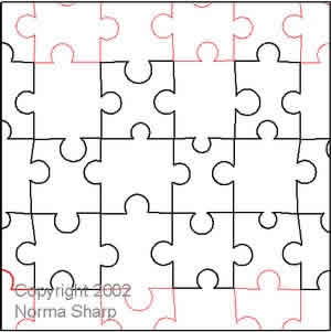Digital Quilting Design Puzzle by Norma Sharp.