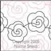 Digital Quilting Design Small Rose Panto by Norma Sharp.