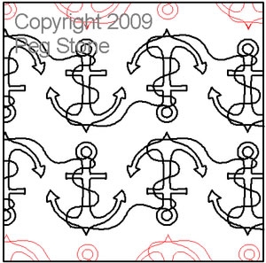 Digital Quilting Design Anchors by Peg Stone.
