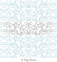 Digital Quilting Design Belle Fleur by Peg Stone.