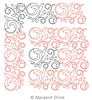 Digital Quilting Design Girly Swirl Panto or Border and Corner by Peg Stone.