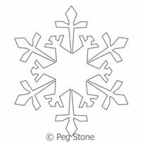 Digital Quilting Design Snowflake 2 by Peg Stone.