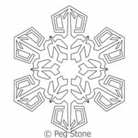 Digital Quilting Design Snowflake 6 by Peg Stone.