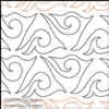 Digital Quilting Design Triangle Swirls by Peg Stone.