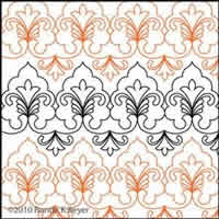 Digital Quilting Design Cathedral Lace Border Panto 2 by Ronda Beyer.
