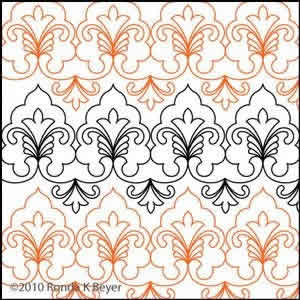 Digital Quilting Design Cathedral Lace Border Panto 2 by Ronda Beyer.