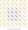 Flag Stitch by Rebecca Verrier-Watt. This image demonstrates how this computerized pattern will stitch out once loaded on your robotic quilting system. A full page pdf is included with the design download.