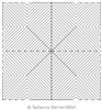 Gridded Arrows Block by Rebecca Verrier-Watt. This image demonstrates how this computerized pattern will stitch out once loaded on your robotic quilting system. A full page pdf is included with the design download.