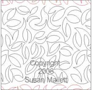 Digital Quilting Design Leaf Texture by Susan Mallett.