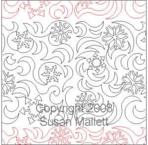Digital Quilting Design Susan Mallett's Snowflakes by Susan Mallett.
