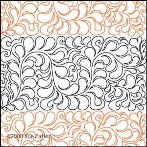 Digital Quilting Design Sue's Pantograph 22 by Sue Patten.