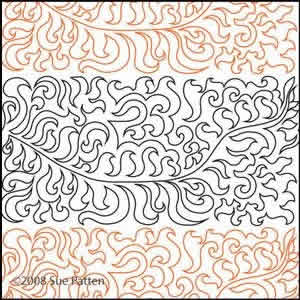 Digital Quilting Design Sue's Pantograph 24 by Sue Patten.