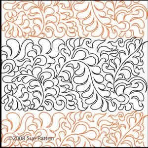 Digital Quilting Design Sue's Pantograph 25 by Sue Patten.