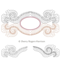 Cameo Feathers Design Emily Anne by Sherry Rogers-Harrison.